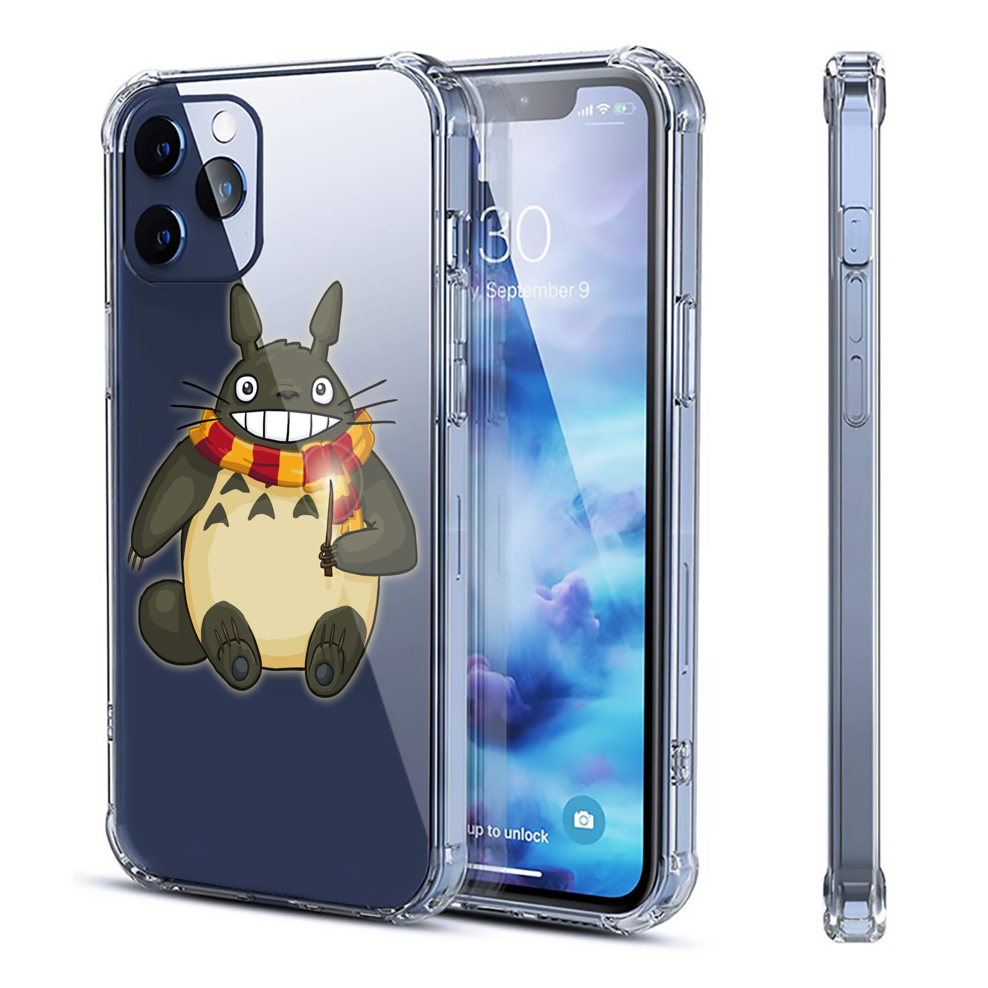 （画像用） となりのトトロ 草壁メイ 草壁サツキ My Neighbor Totoro Satsuki Kusakabe Mei Kusakabe 【iPhone 12シリーズ対応】透明スマホケース（クリアソフトケース）